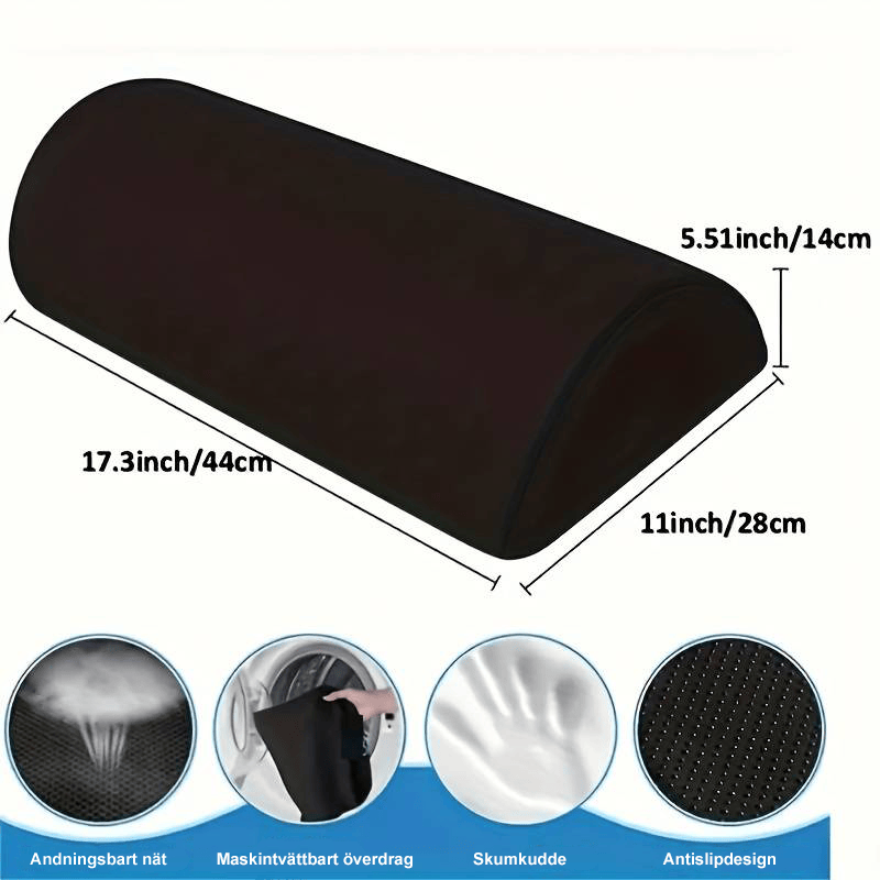 Fußstütze mit abnehmbarem Bezug