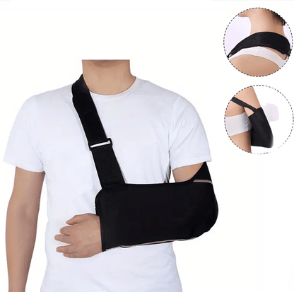 Armschlinge mit verstellbarem Schultergurt – entlastet Arm und Schulter