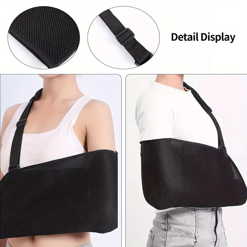 Armschlinge mit verstellbarem Schultergurt – entlastet Arm und Schulter