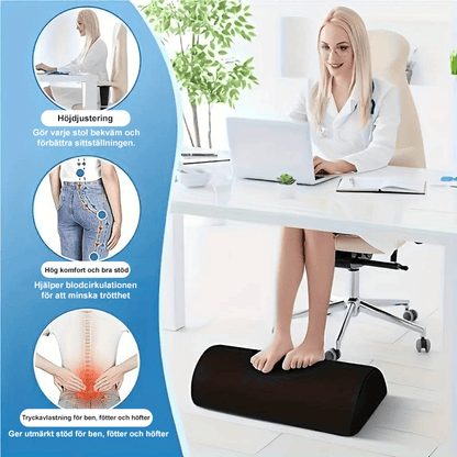 Fußstütze mit abnehmbarem Bezug