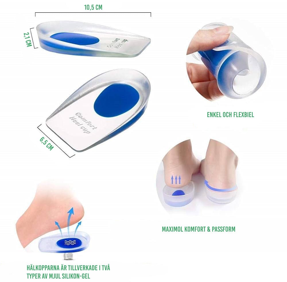 Ferseneinlagen für Fersensporn aus Gel (2 Stk)