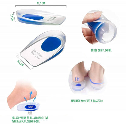 Ferseneinlagen für Fersensporn aus Gel (2 Stk)