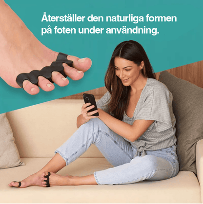 Zehenseparator gegen Hallux Valgus (2er-Pack)
